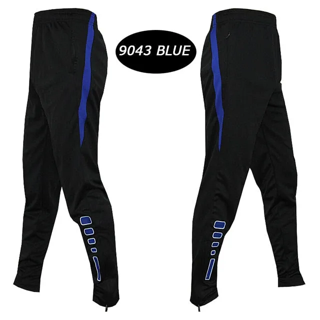 Men Running Sports Pants Zipper Football Training Joggings Sweatpants Basketball Soccer Trousers Workout Sweatpant