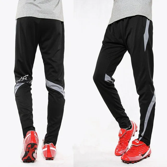 Men Running Sports Pants Zipper Football Training Joggings Sweatpants Basketball Soccer Trousers Workout Sweatpant