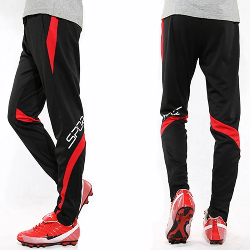 Men Running Sports Pants Zipper Football Training Joggings Sweatpants Basketball Soccer Trousers Workout Sweatpant