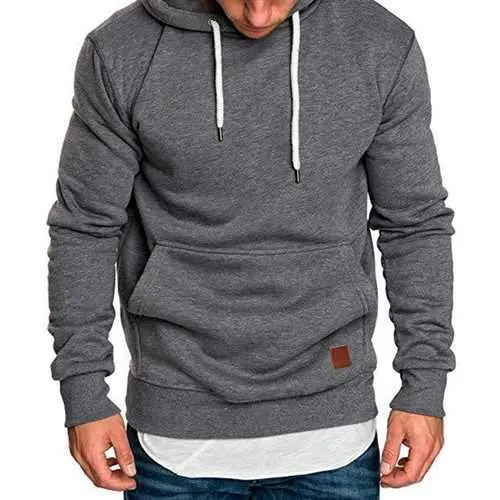 Men's Autumn Big Pockets Pullover Sports Sweatshirts