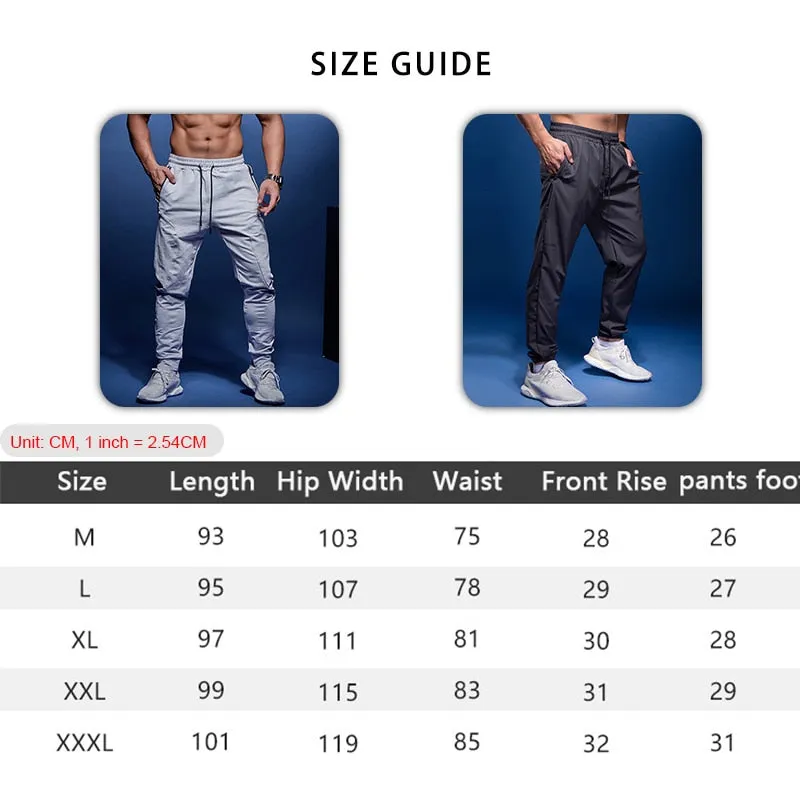 Mens Run Sports Joggers Pants Male Sportswear Bottoms Skinny Sweatpants Men Trousers Gym Fitness Bodybuilding Track Pants