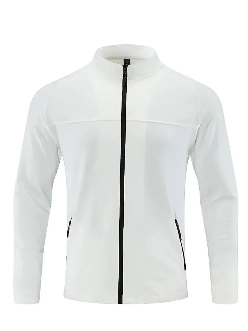 Men's Sports Running Dry Fit Zipper Elasticity Jacket - SF1835