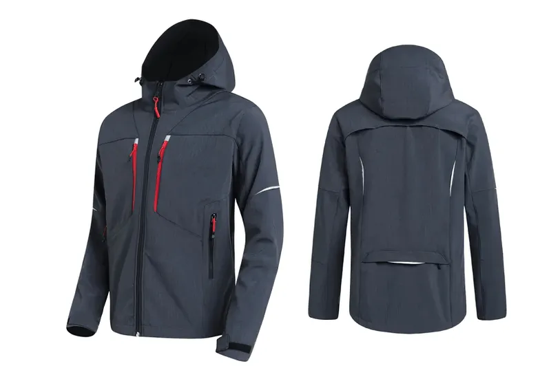 Men's Waterproof Softshell Jacket With Hood - SF2063