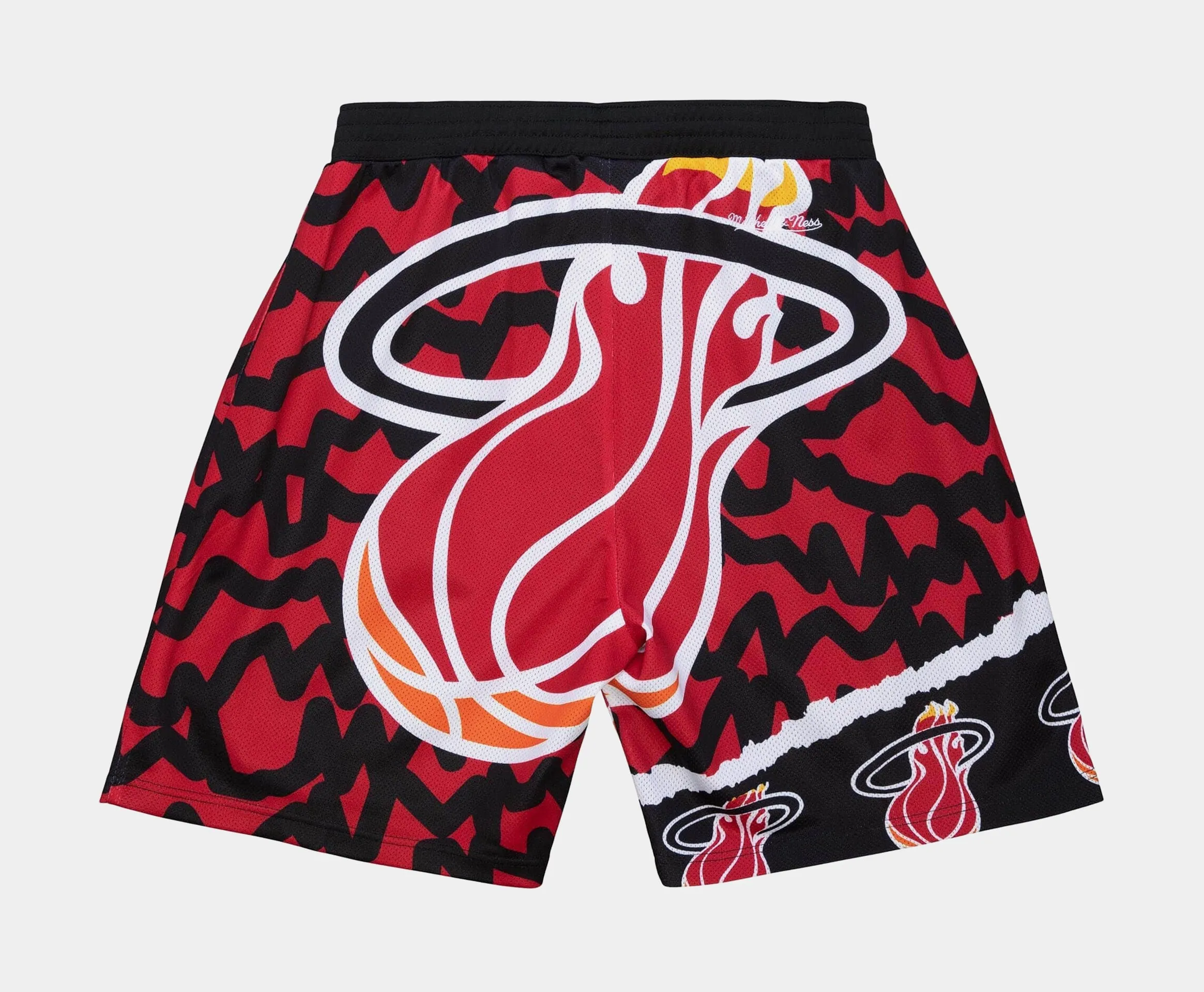 Miami Heat Jumbotron 2.0 Sublimated Shorts Mens Shorts (Black/Red)