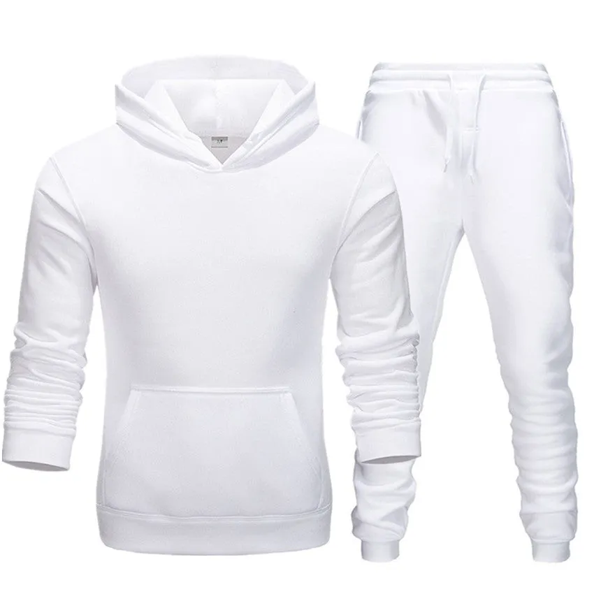 New Casual Suit Men And Women Sports Two-Piece Hooded Sports Sweater