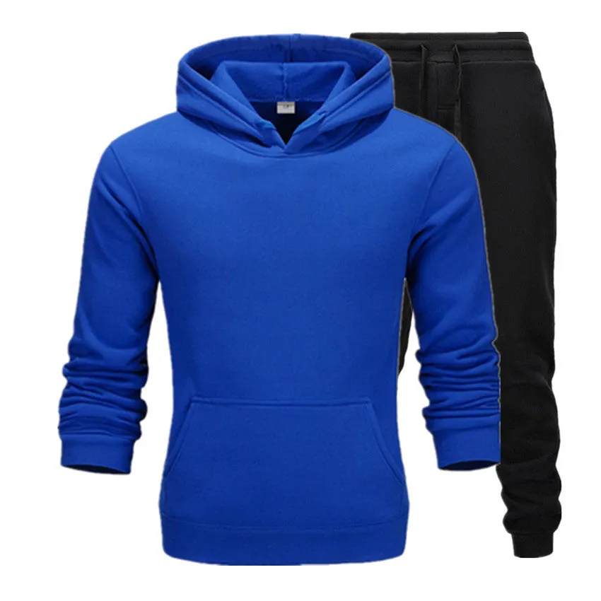 New Casual Suit Men And Women Sports Two-Piece Hooded Sports Sweater