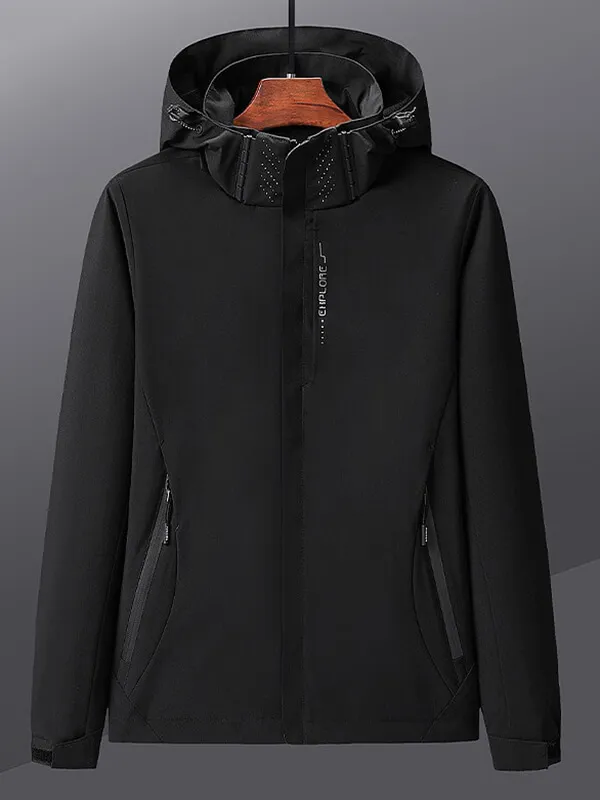 Outdoor Sports Solid Color Thin Windbreaker for Women - SF0784