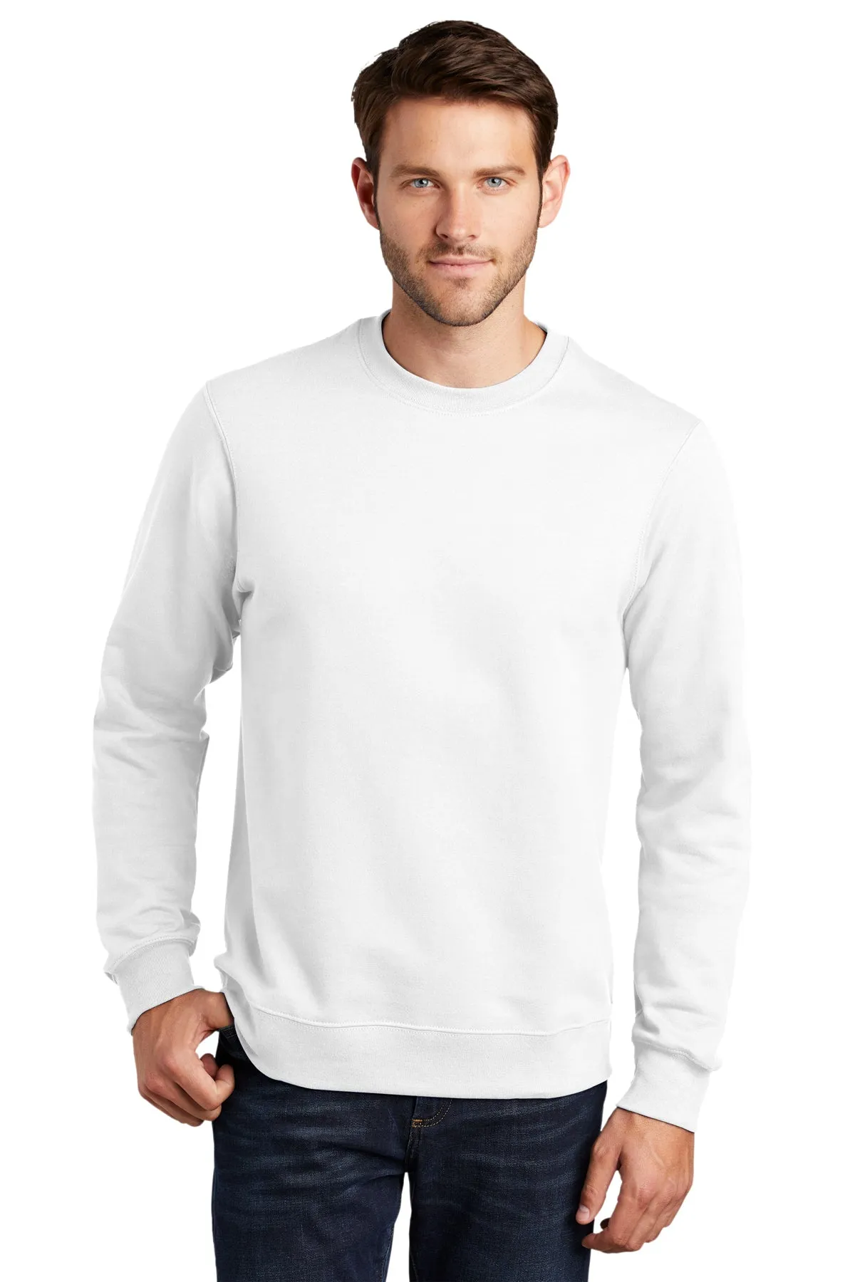 Port & Company Fan Favorite Fleece Custom Sweatshirts, White