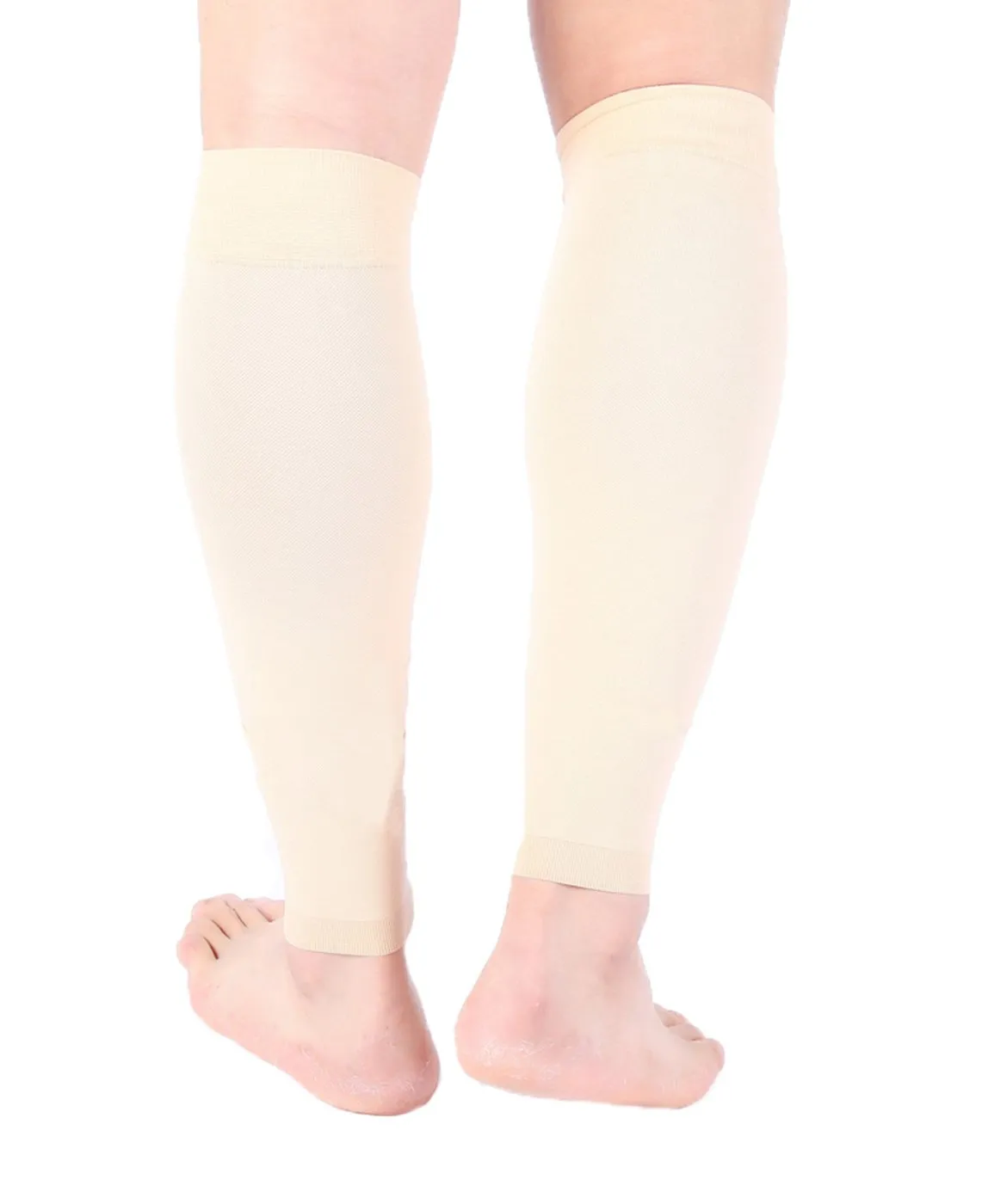 Premium Calf Compression Sleeve 15-20 mmHg PALE SKIN by Doc Miller