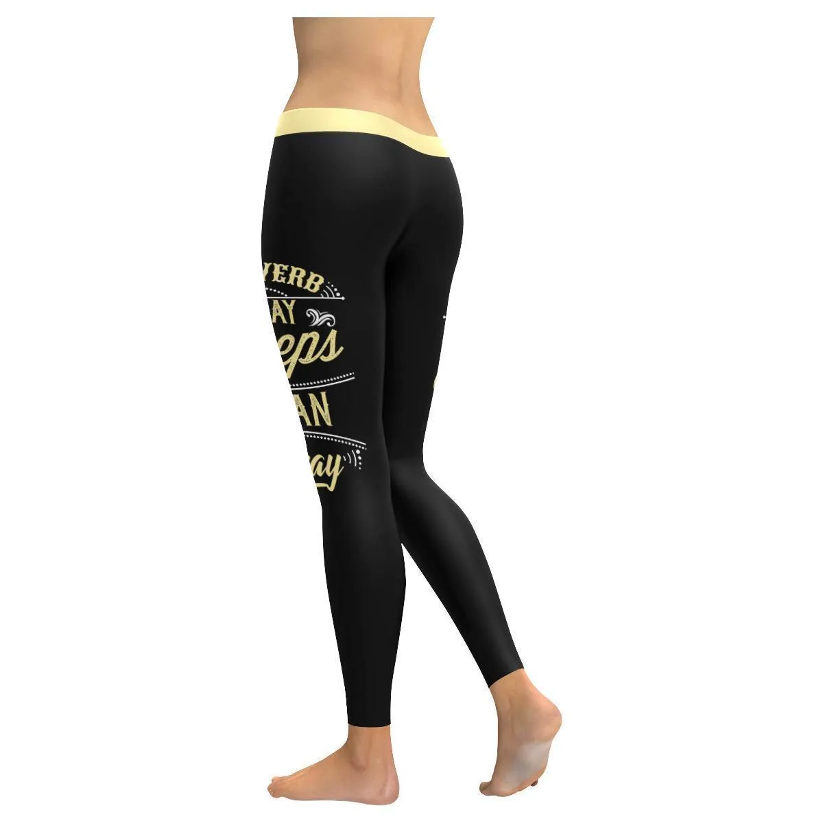 Proverb A Day Keeps Satan Away Funny Christian Jesus Faith Upf40 Womens Leggings - Christian Leggings For Women