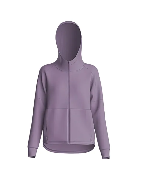 Quick-drying Stylish Women's Sports Jacket with Zipper and Hood - SF1272