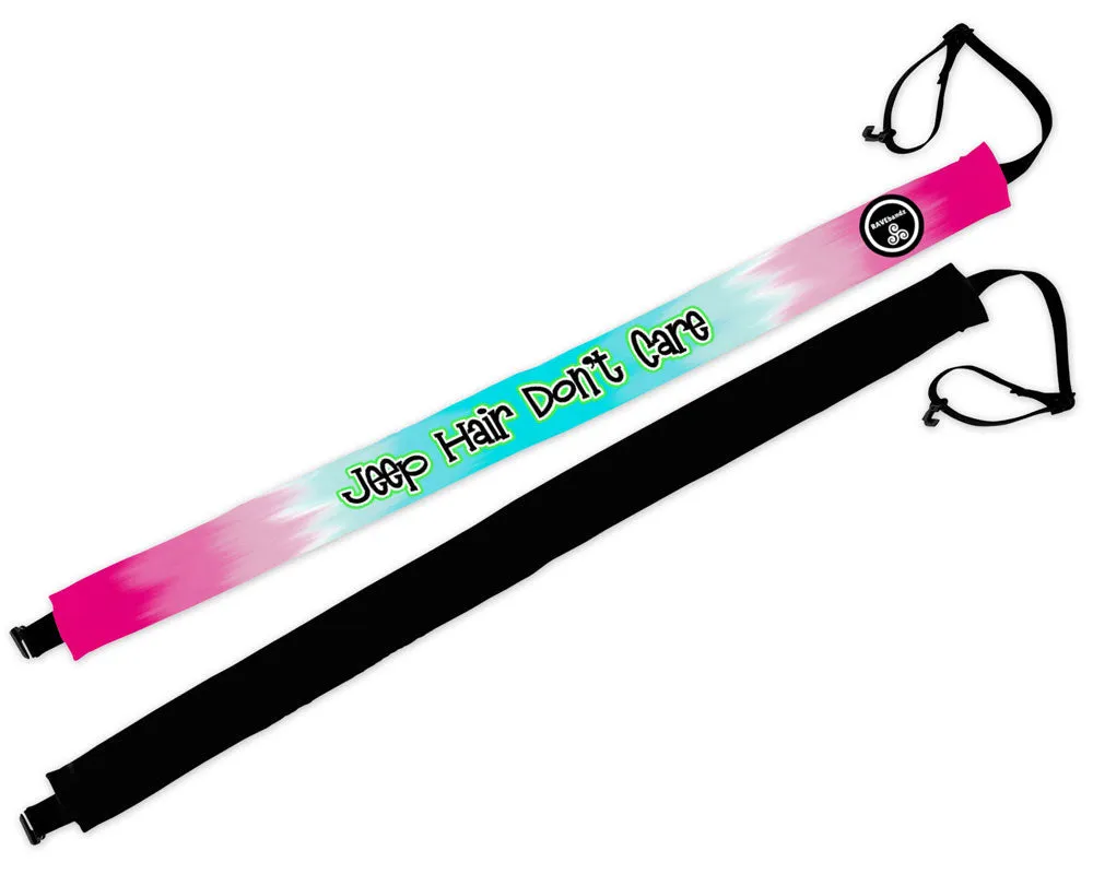 RAVEbandz Adjustable Headbands Slogans -(Jeep Hair Don't Care)