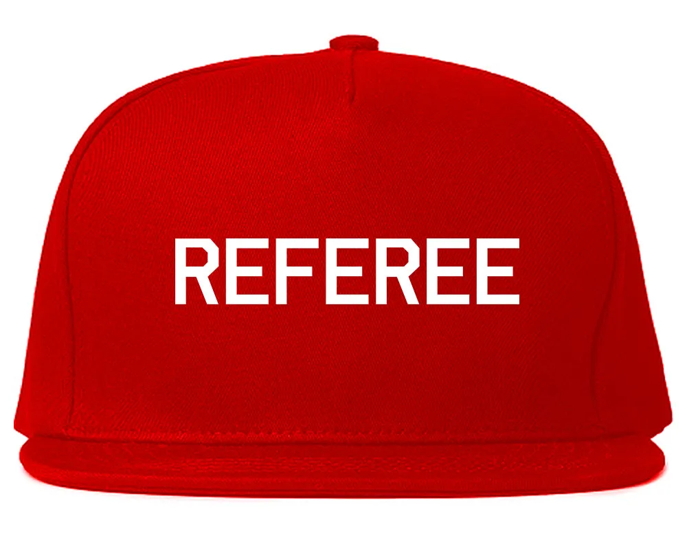 Referee Soccer Football Mens Snapback Hat