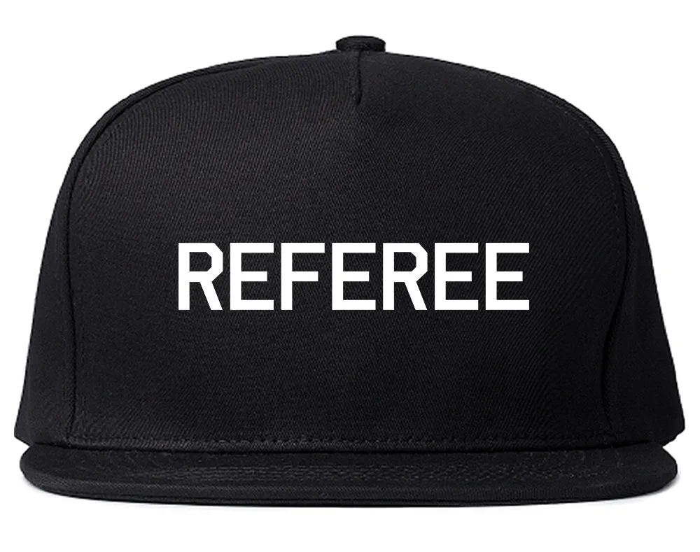 Referee Soccer Football Mens Snapback Hat