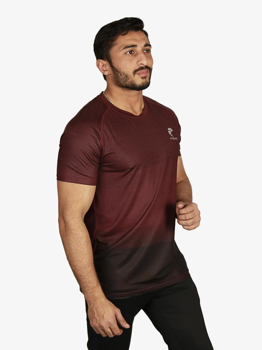 Roadster - T-Shirt - 1817 - Maroon / Chocolate Brown