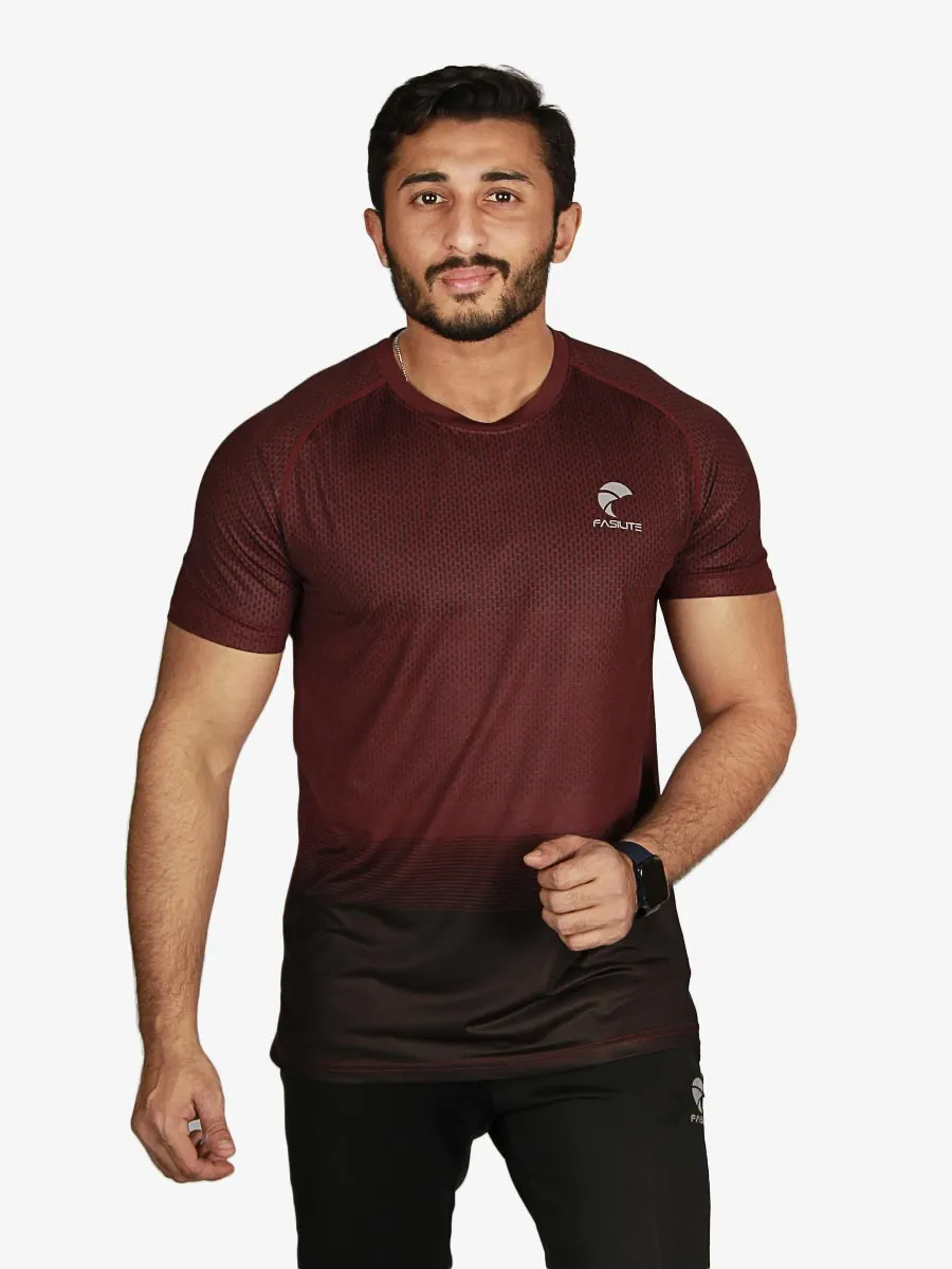 Roadster - T-Shirt - 1817 - Maroon / Chocolate Brown