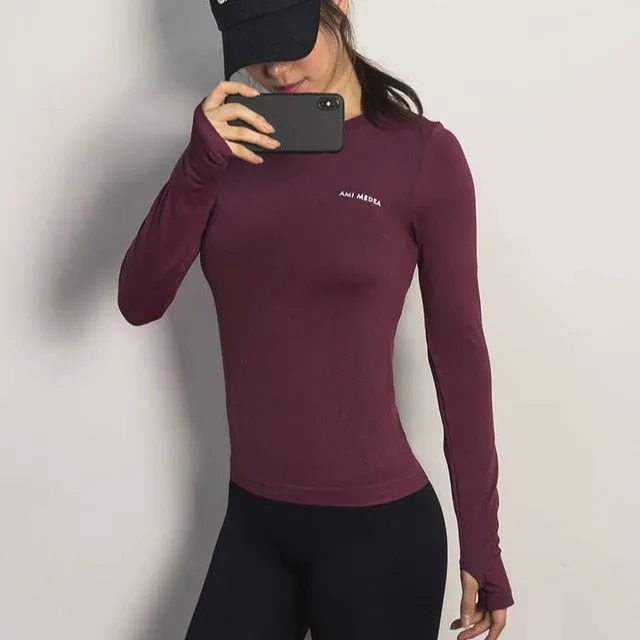 Sport Top Fitness Yoga Top Long Sleeve Shirt