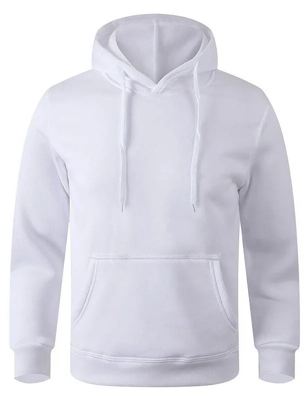 Sports Casual Solid Color Fleece Hoodie / Warm Unisex Clothes - SF0417