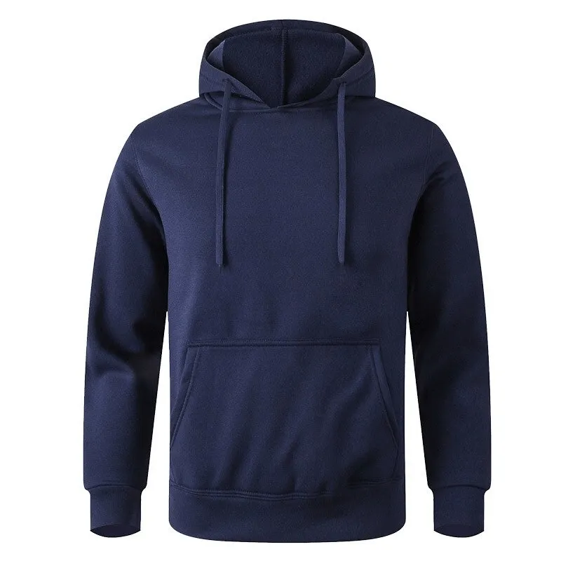 Sports Casual Solid Color Fleece Hoodie / Warm Unisex Clothes - SF0417