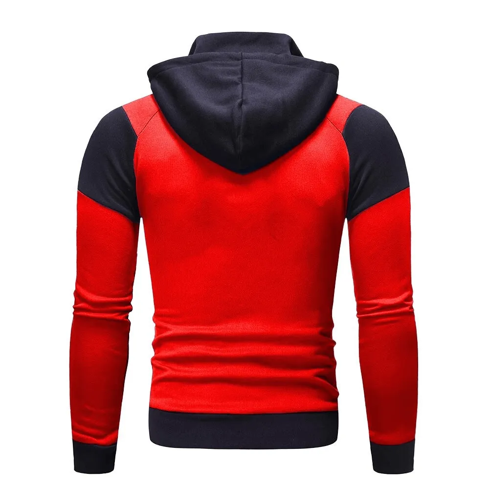 Sports Double Zipper Slim Hoodie for Men / Casual Male Clothing - SF0298