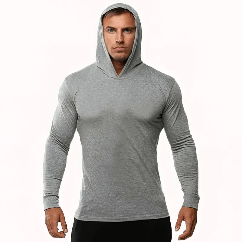 Sports Quick Dry Slim Men's Training Hoodie with Hood - SF1525