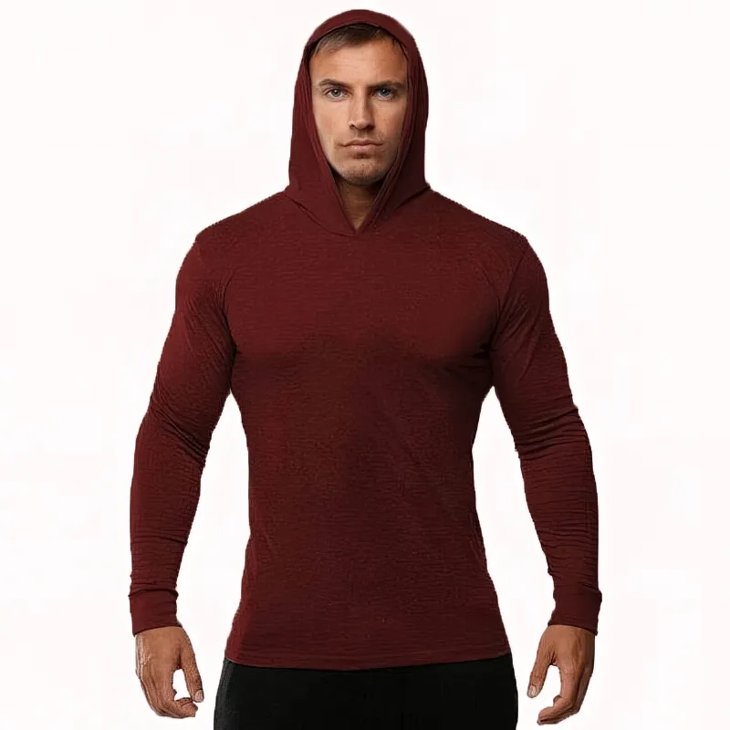 Sports Quick Dry Slim Men's Training Hoodie with Hood - SF1525