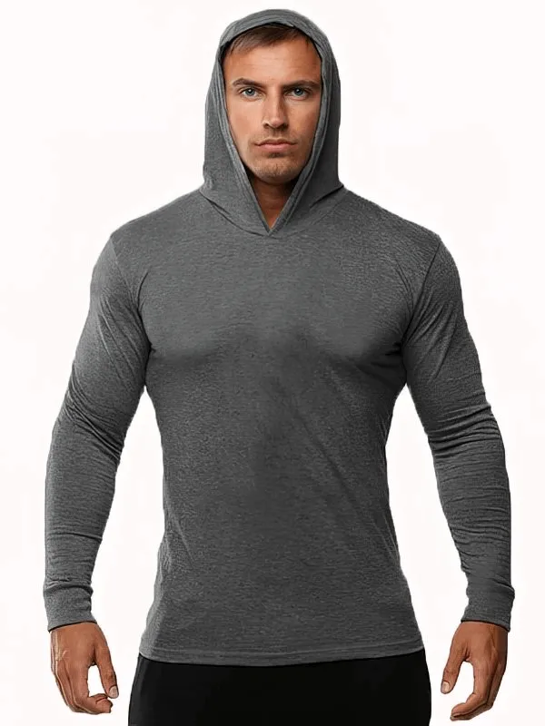 Sports Quick Dry Slim Men's Training Hoodie with Hood - SF1525