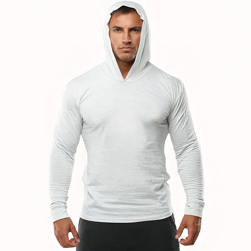 Sports Quick Dry Slim Men's Training Hoodie with Hood - SF1525