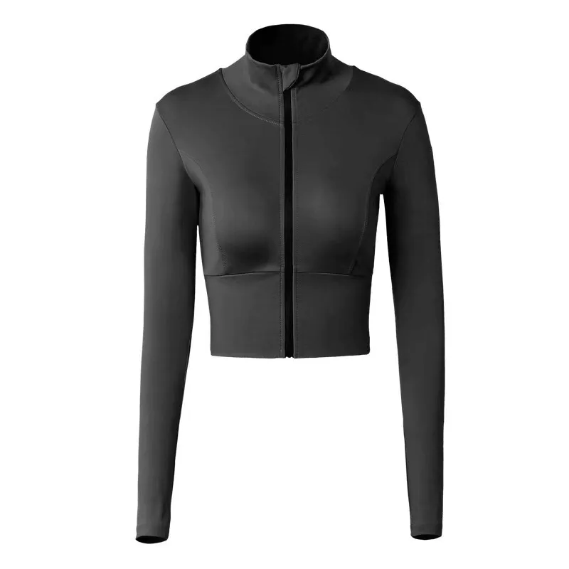 Sports Women's Zipper Elasticity Jacket / Running Long Sleeves Sportswear - SF1245