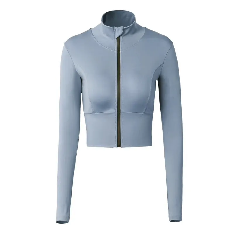 Sports Women's Zipper Elasticity Jacket / Running Long Sleeves Sportswear - SF1245