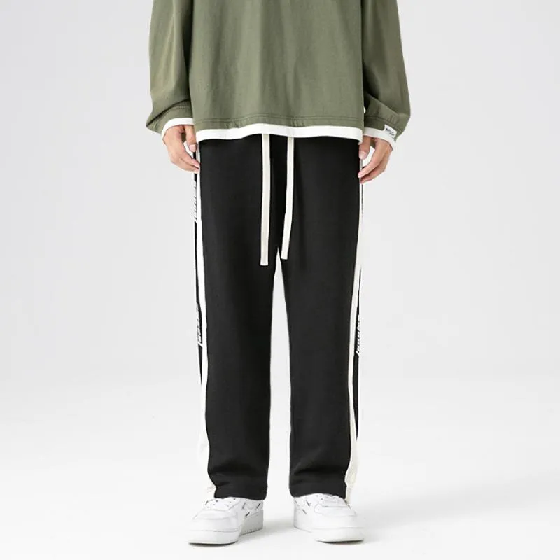 Straight Knitted Hip-Hop Tapered Sports Loose Fit Sweatpant