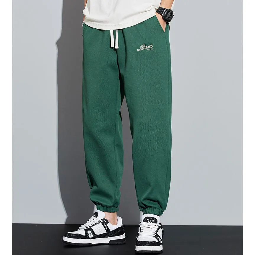 Tapered Knitted Sports Elastic Waist Sweatpant