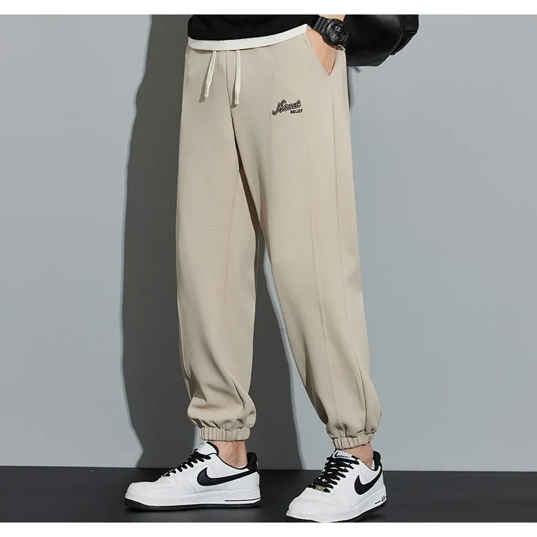 Tapered Knitted Sports Elastic Waist Sweatpant