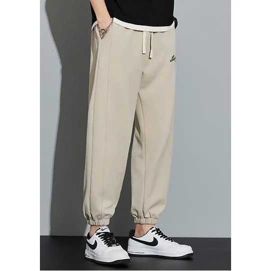 Tapered Knitted Sports Elastic Waist Sweatpant