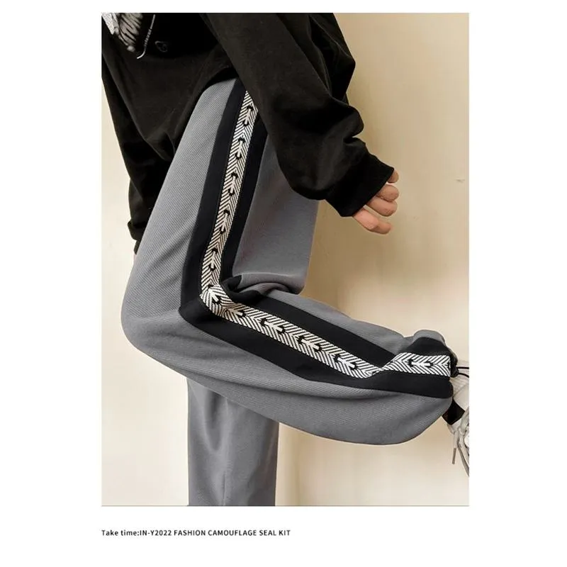 Trendy Knitted Sports Loose Fit Drawstring Sweatpant