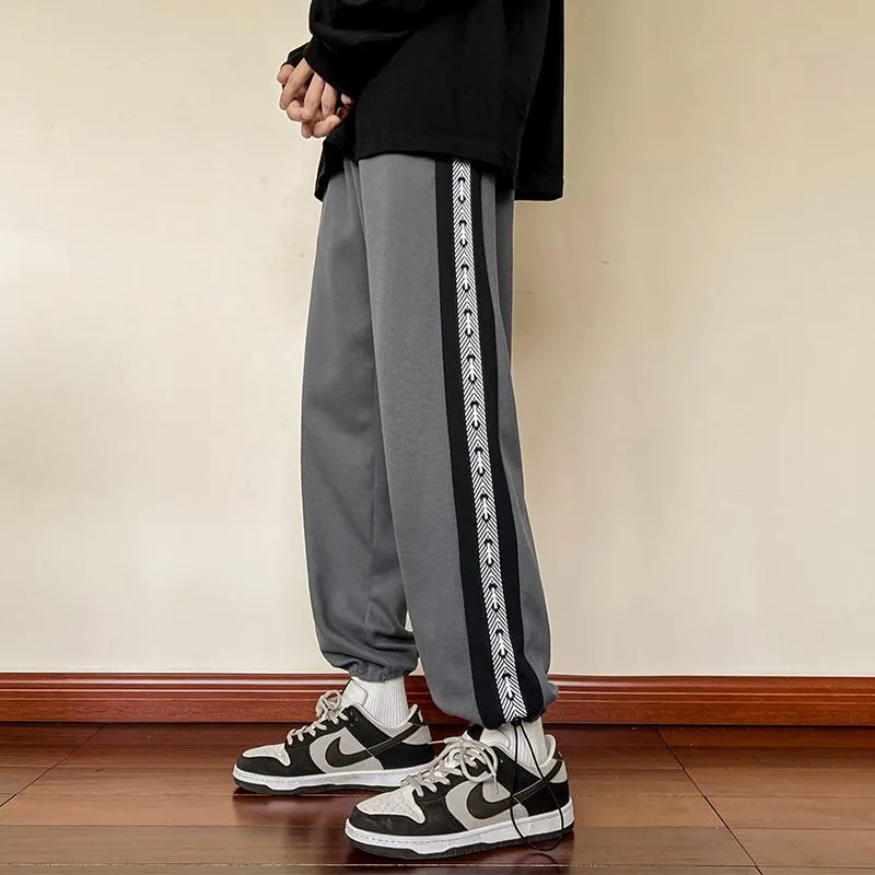 Trendy Knitted Sports Loose Fit Drawstring Sweatpant