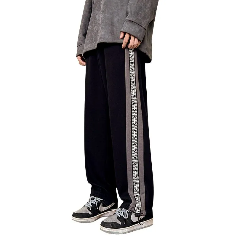 Trendy Knitted Sports Loose Fit Drawstring Sweatpant