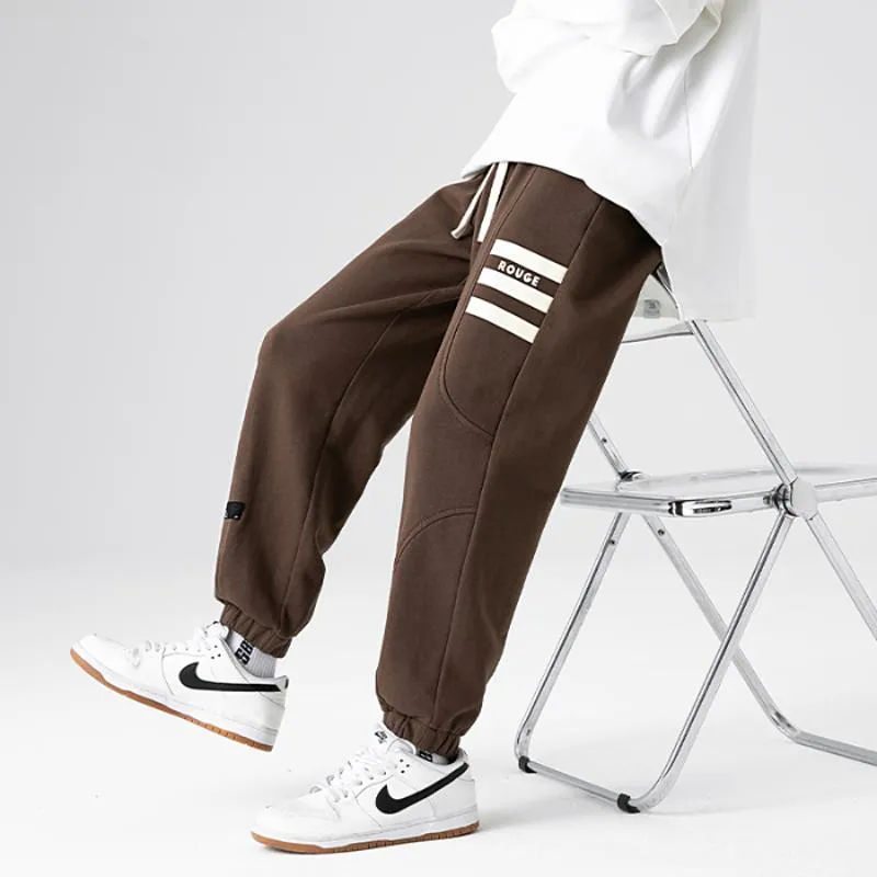 Trendy Knitted Tapered Sports Loose Fit Sweatpant