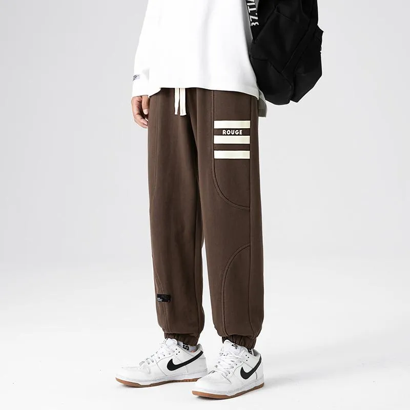 Trendy Knitted Tapered Sports Loose Fit Sweatpant