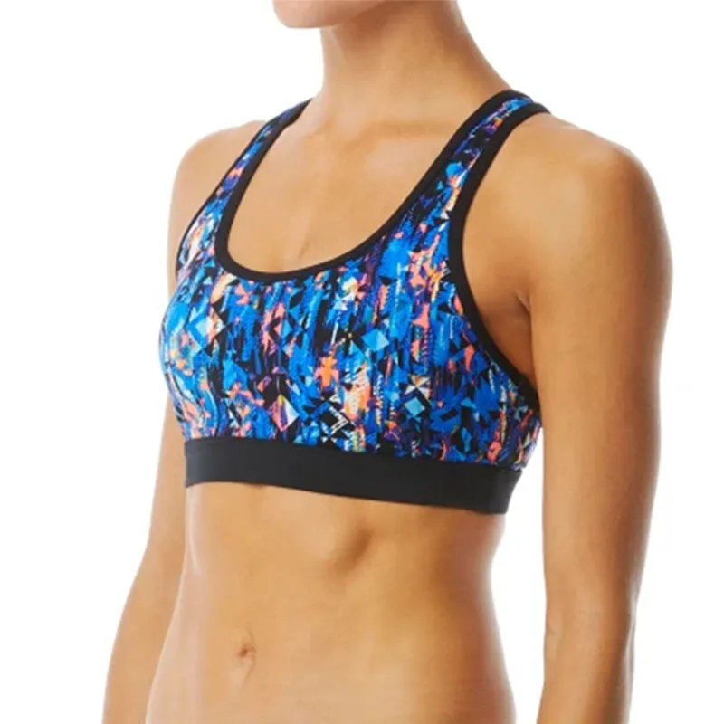 TYR - Women’s Active Lyn Racerback-Anzan - Blue/Coral