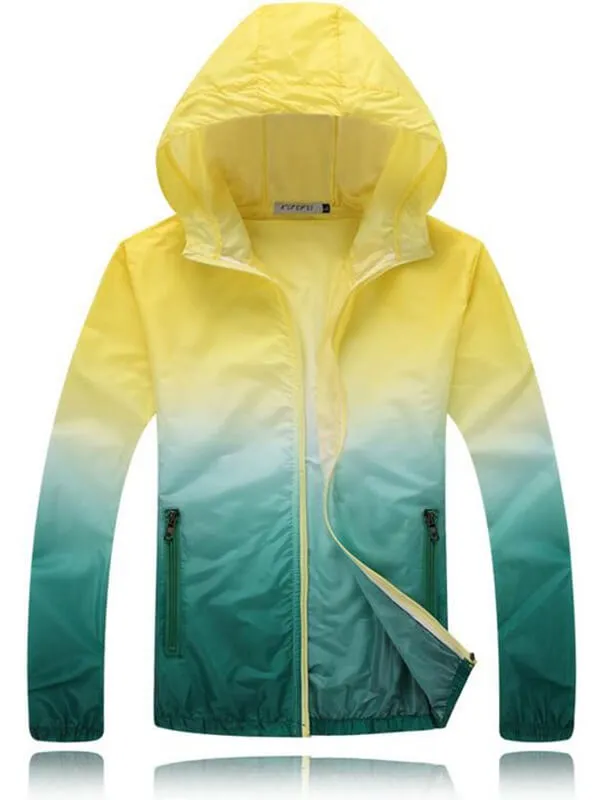 Unisex Lightweight Quick Dry Sports Windbreaker with Hood - SF0470