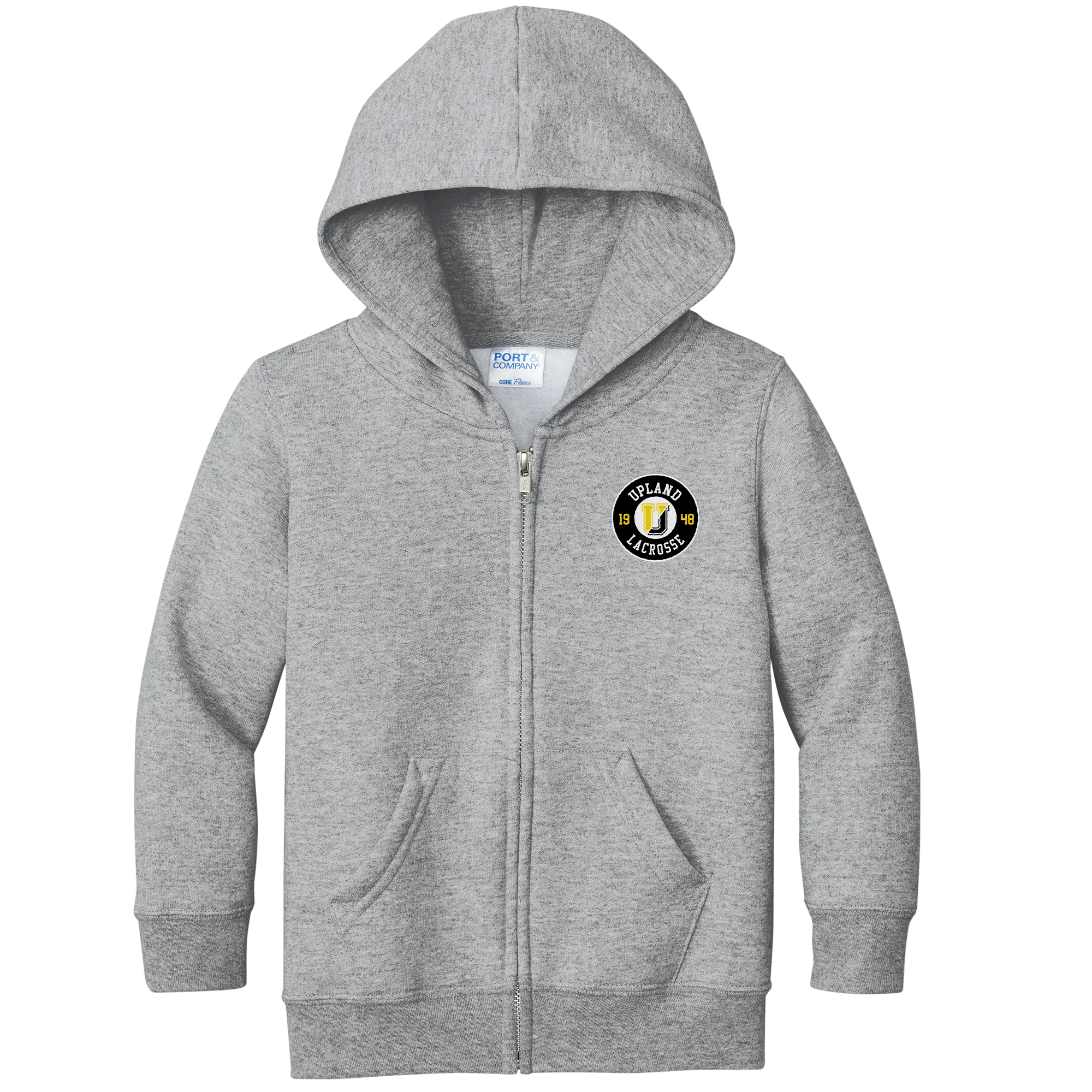 Upland Lacrosse Toddler Core Fleece Full-Zip Hooded Sweatshirt