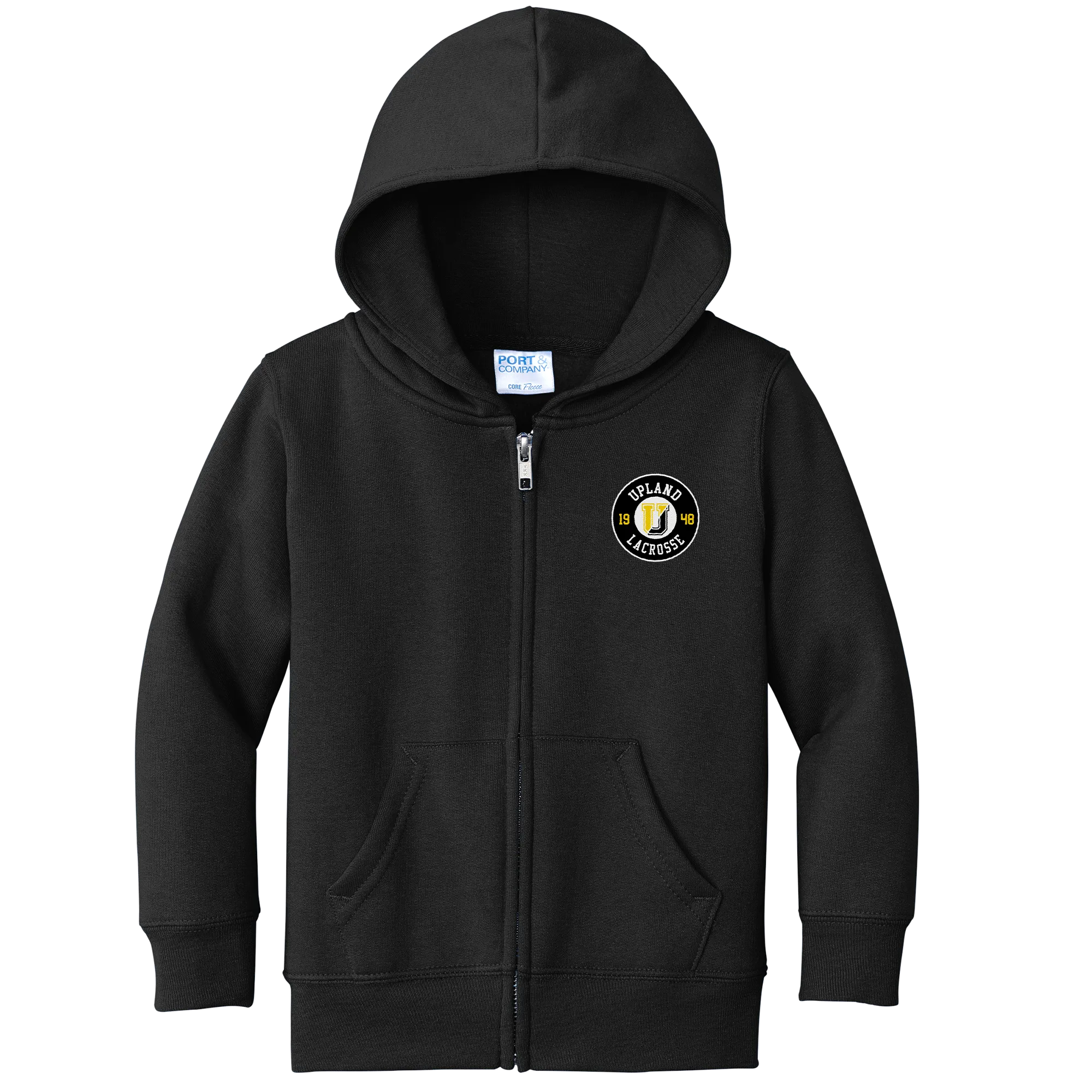 Upland Lacrosse Toddler Core Fleece Full-Zip Hooded Sweatshirt