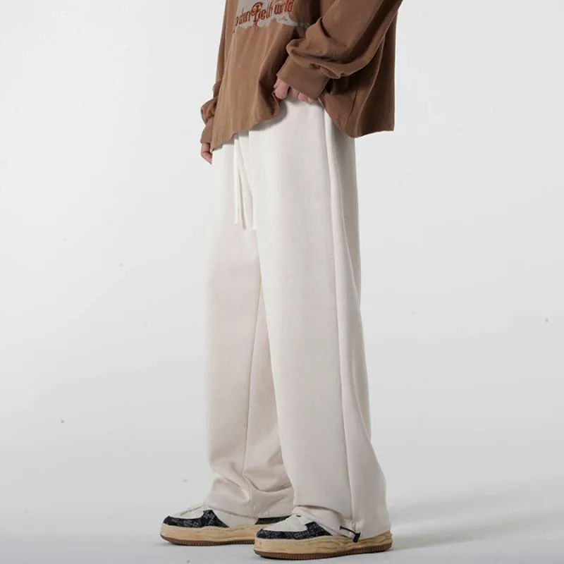 Versatile Knitted Sports Suede-Like Camel Velvet Sweatpant