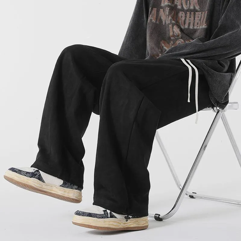 Versatile Knitted Sports Suede-Like Camel Velvet Sweatpant