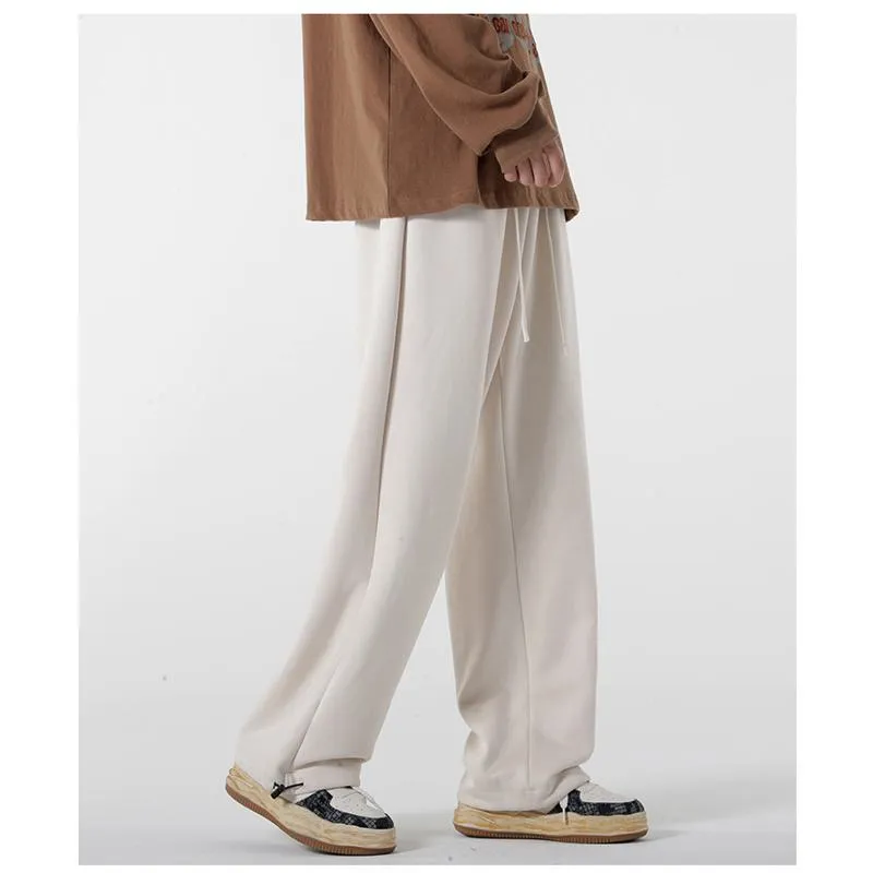 Versatile Knitted Sports Suede-Like Camel Velvet Sweatpant