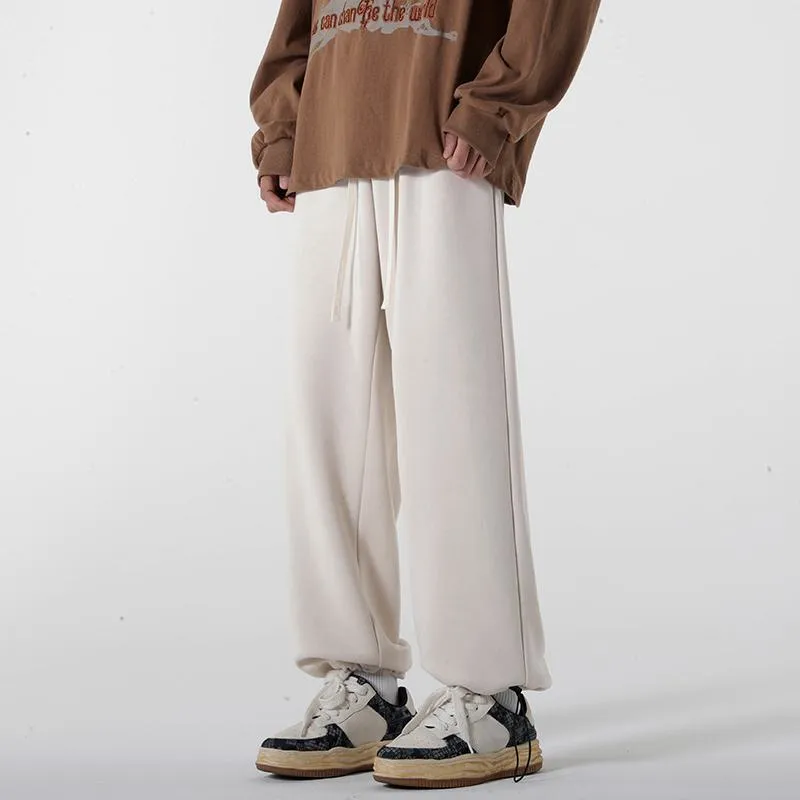 Versatile Knitted Sports Suede-Like Camel Velvet Sweatpant