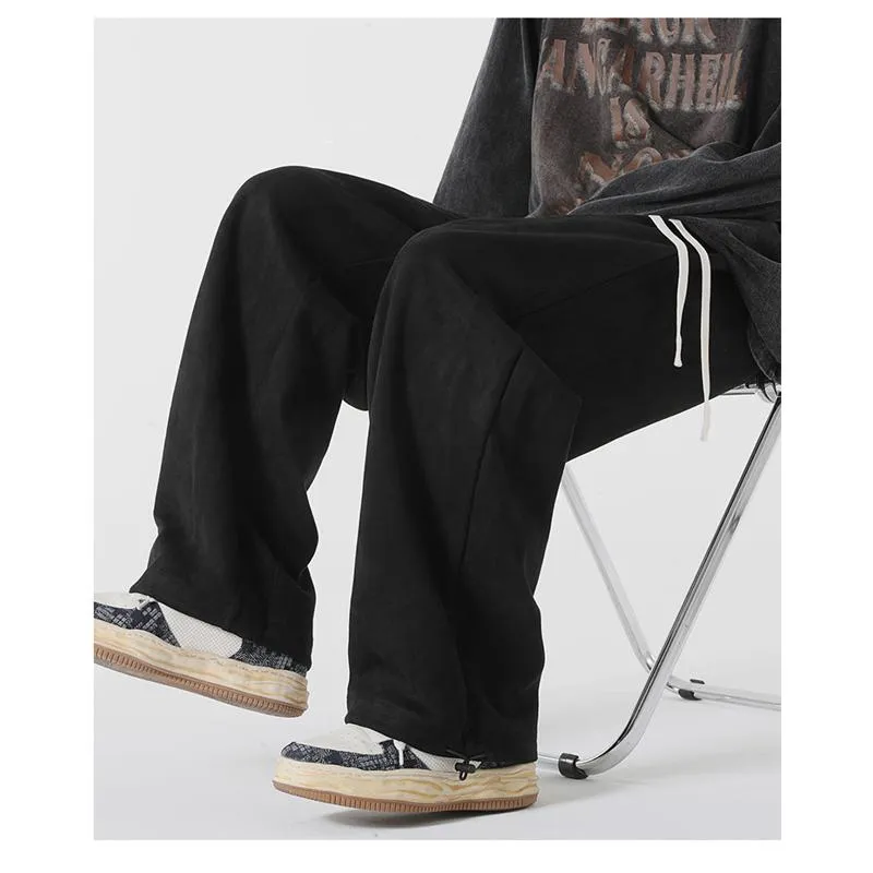 Versatile Knitted Sports Suede-Like Camel Velvet Sweatpant