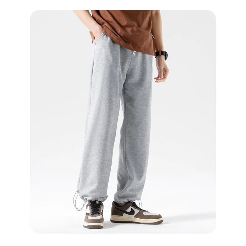 Versatile Trendy Knitted Casual Ankle Sports Loose Fit Drawstring Sweatpant