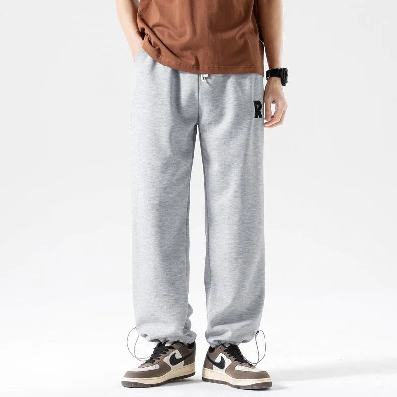 Versatile Trendy Knitted Casual Ankle Sports Loose Fit Drawstring Sweatpant